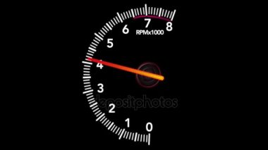 Araba resimler hız, motor, üzerindeki yükü takometre