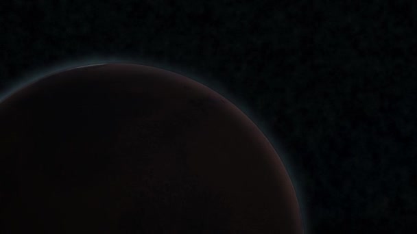 Alba sul pianeta Marte. Dati: NASA / JPL . — Video Stock