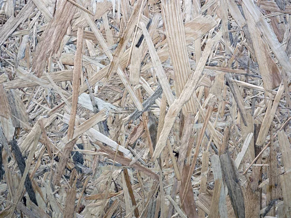 Painel de madeira prensado fundo textura sem costura de placa de fio orientado - OSB — Fotografia de Stock