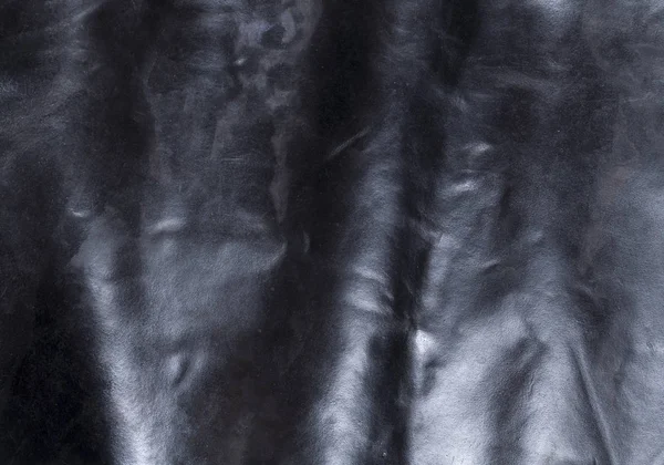 Naturliga, äkta svart läder texture — Stockfoto