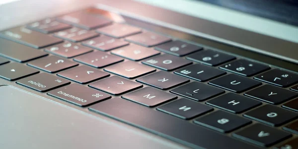 Laptop keyboard Close-up — Zdjęcie stockowe