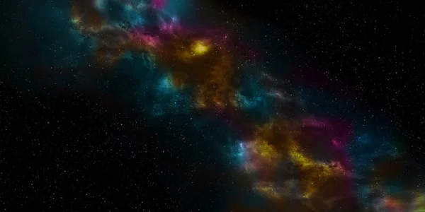 Νυχτερινό Ουρανό Αστέρια Και Νεφέλωμα Χρησιμοποιώντας Για Space Star Φόντου — Φωτογραφία Αρχείου