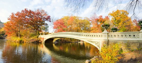 Central park jesienią sceny, Nowy Jork — Zdjęcie stockowe