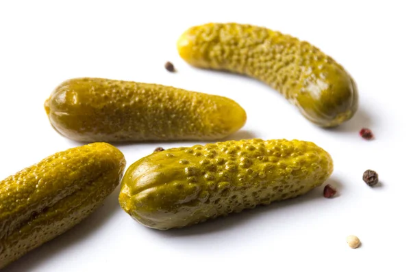 Pickles on white background — Stock Photo, Image