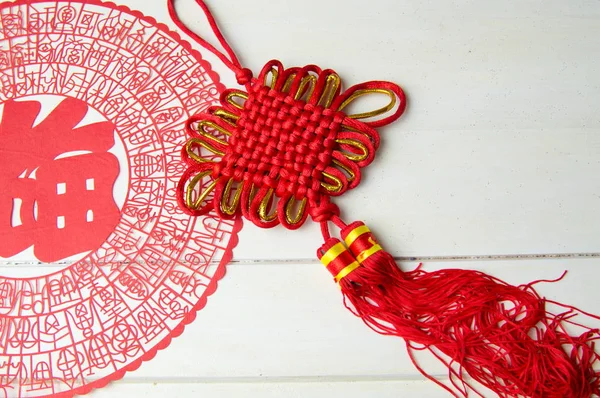 Chinese knot and paper cut