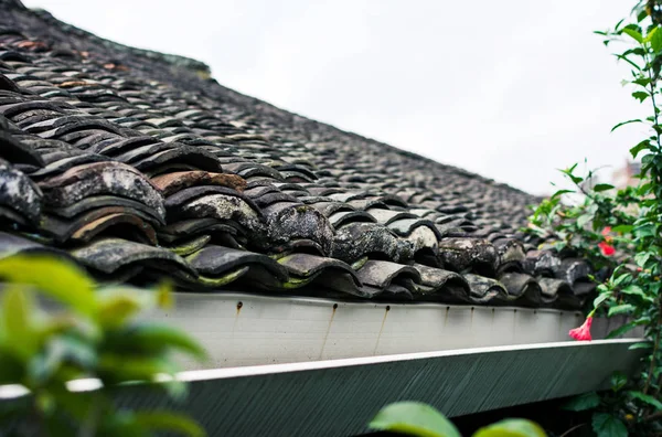 Vintage tetto cinese da vicino — Foto Stock