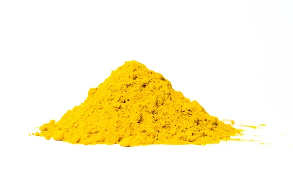 Curry powder isolated on white — Stock Photo, Image
