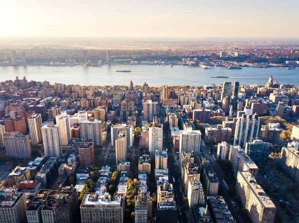 Stunning luchtfoto van Manhattan en New York — Stockfoto