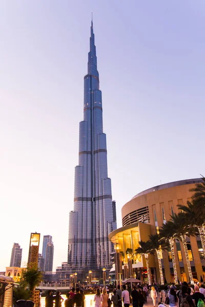 Dubaj, Spojené arabské emiráty - 5. února 2018: Burj Khalifa a — Stock fotografie