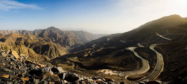Jabal Jais nejvyšší hora v SAE — Stock fotografie