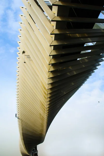 Dubai water canal foot bridge architektur — Stockfoto