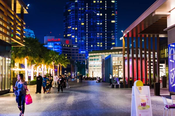 Dubai, Emirados Árabes Unidos - 8 de março de 2018: JBR, Jumeirah Beach — Fotografia de Stock