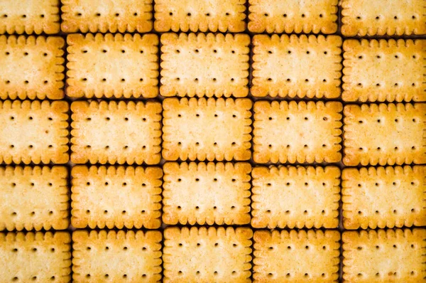 Padrão de cookies fundo feito de muitos biscoitos — Fotografia de Stock