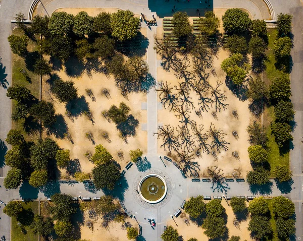 Veduta aerea di un parco con sentieri a San Francisco — Foto Stock