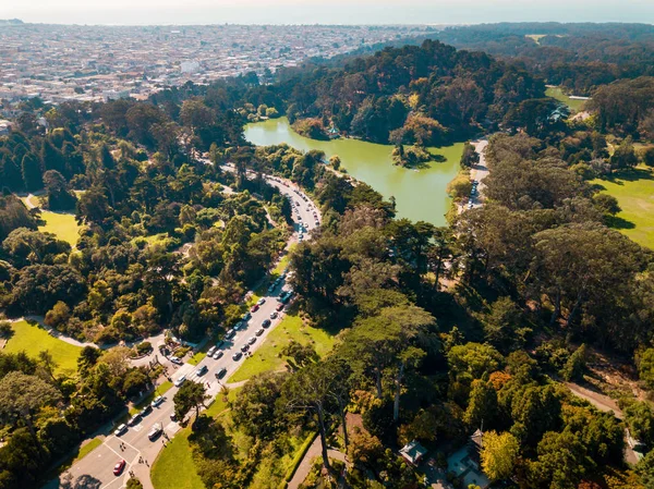 Vista aérea de un parque —  Fotos de Stock