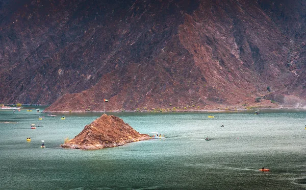 Uae酋长国迪拜的Hatta水坝湖 — 图库照片