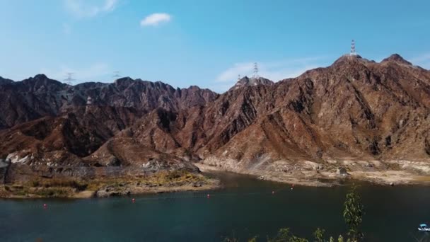 Rafisah Dam Mieście Khor Fakkan Zjednoczone Emiraty Arabskie — Wideo stockowe
