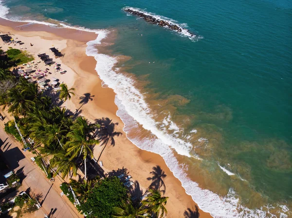 Tropisk strand i Sri Lanka utsikt över luften — Stockfoto