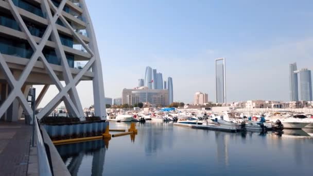 Абу Дабі Єднані Арабські Емірати Січня 2020 Аль Марассі Марина — стокове відео