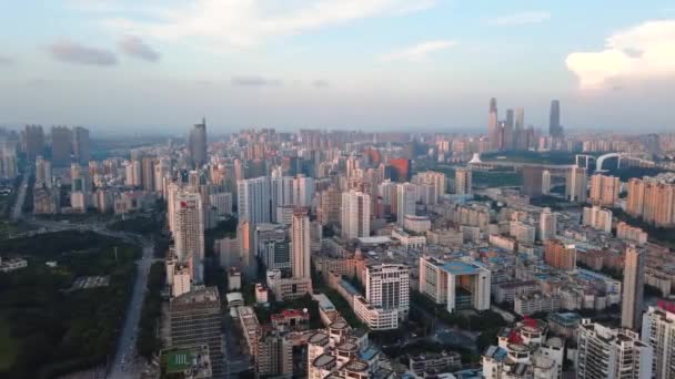 Aerial Skyline Kilátás Nanning Főváros Guangxi Tartomány Kínában — Stock videók