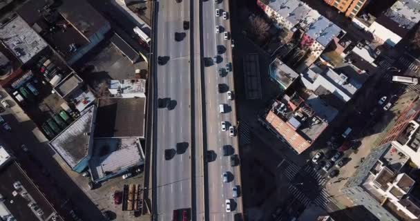 Aerial View Manhattan Brooklyn — Stock Video