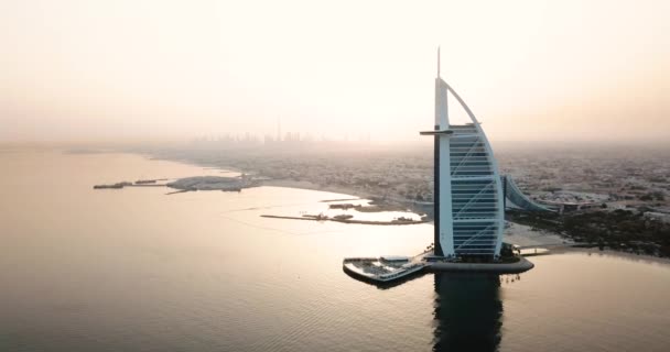 Dubai Emirati Arabi Uniti Giugno 2019 Burj Arab Hotel Dubai — Video Stock