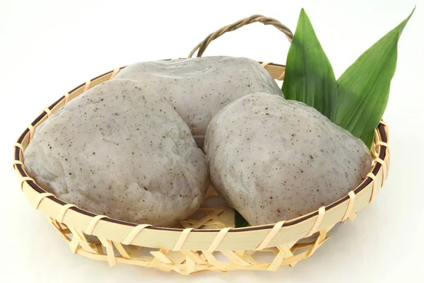 A Konjac, arum gyökér, konnyaku, Japán élelmiszer — Stock Fotó