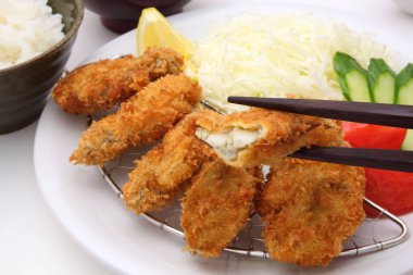 Kızarmış istiridye, Japon yemekleri