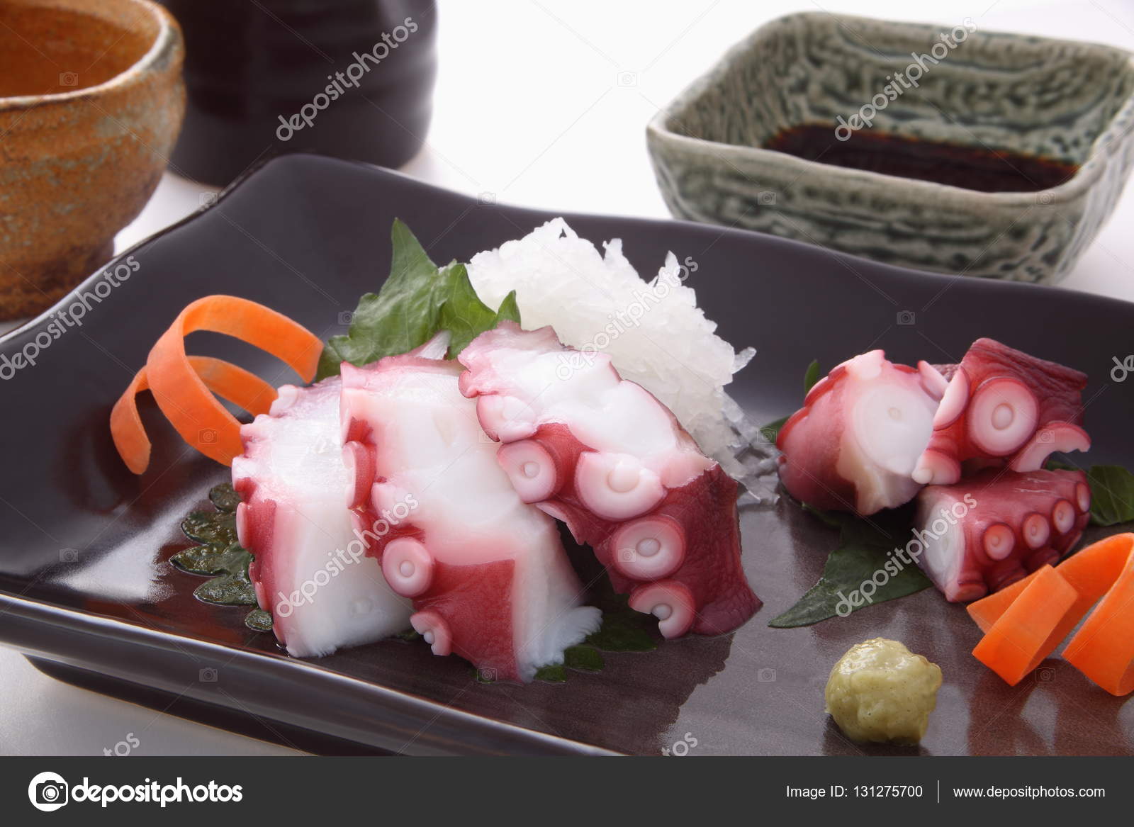 Sashimi of the octopus, Japanese food — Stock Photo © hungryworks