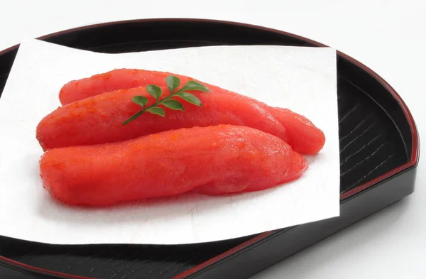 Roe de bacalhau picante, comida japonesa — Fotografia de Stock
