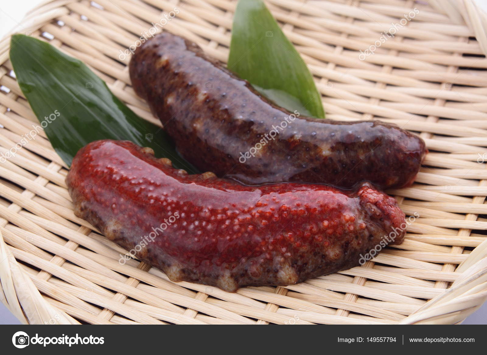 Fresh Sea Cucumber on Colander — Stock Photo © hungryworks 149557794