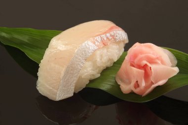 Japon sarıkuyruk suşi 1 parça, Japon yemekleri