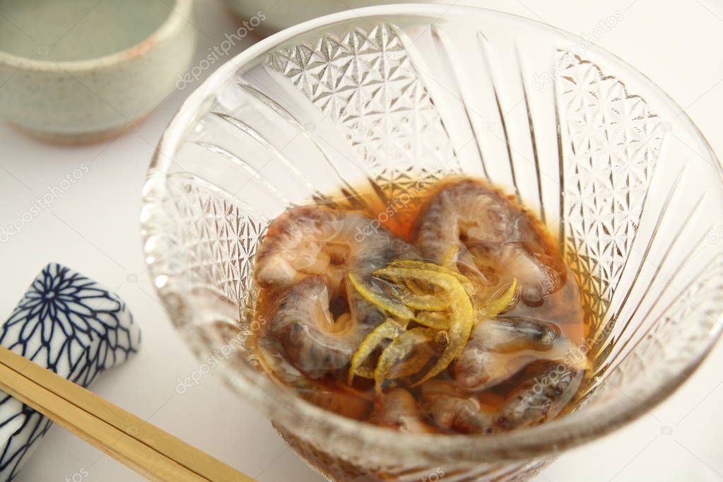 Vinegar-ed Sea Cucumber, Japanese food