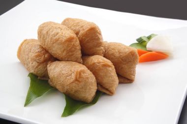 Suşi Inari sarılmış kızarmış Tofu ve Japon turşu, Japon yemekleri