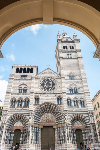 Iglesia de "San Lorenzo", catedral de Génova — Foto de Stock