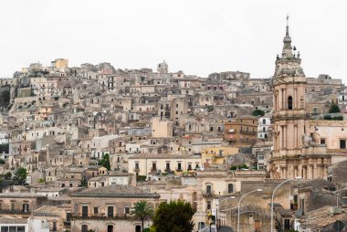 Eski şehir, Modica, Sicilya paketlenmiş evleri
