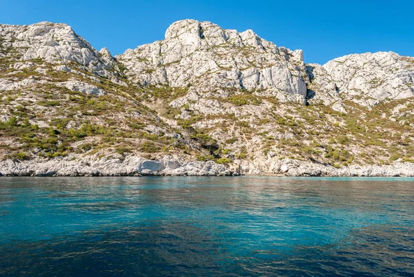 The white cliff of the Calanques near Cassis (Provence, France) — Stock Photo, Image