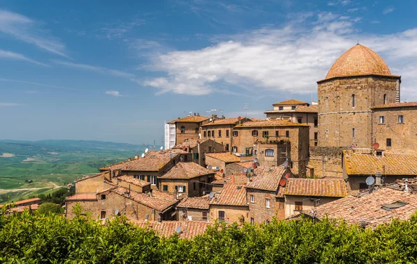 Vista Volterra Toscana Con Paisaje Fondo — Foto de Stock