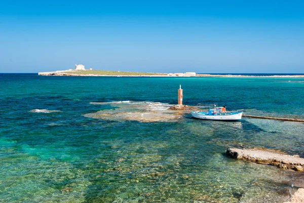 Isla Capo Passero Sur Sicilia Durante Verano — Foto de Stock