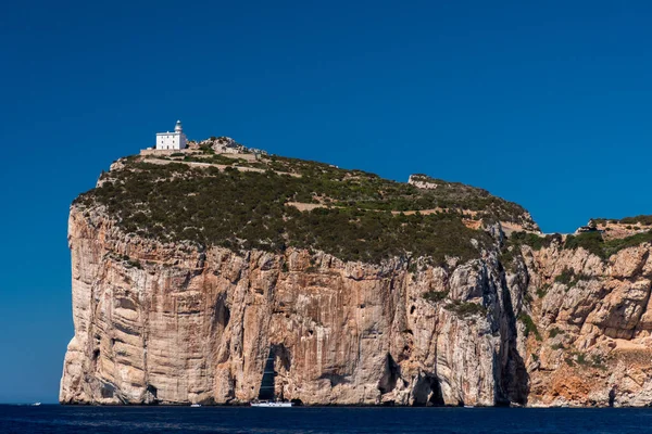 Capo Caccia Promontory Alghero Sunny Day Sardinia Italy — Stock Photo, Image