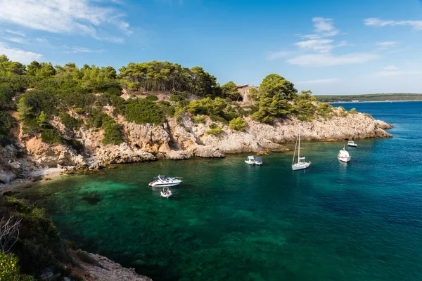 Bahía Rocosa Llamada Cala Monte Tundu Cerca Alghero Cerdeña Italia — Foto de Stock