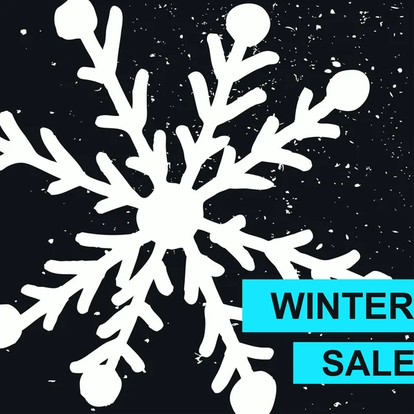 Locandina vendita inverno — Vettoriale Stock