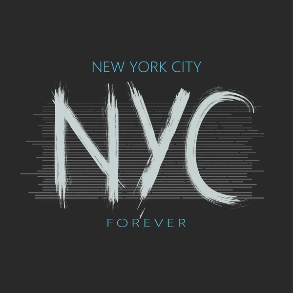 Ilustración con frase "Ciudad de Nueva York " — Vector de stock