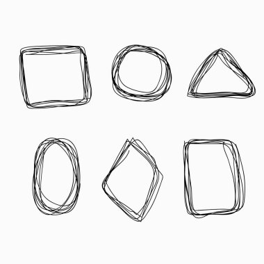 Ortak elle çizilmiş geometrik şekiller kümesi,