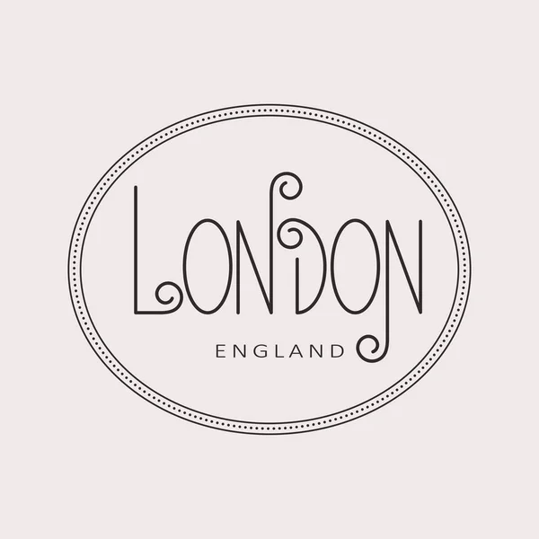 Modern calligraphy with phrase "London". — Stock Vector