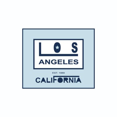 Vektör çizim ifade Los Angeles ile. California. 