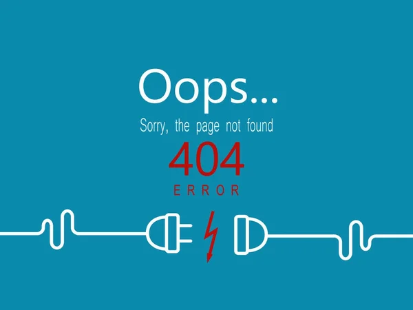 Oops 404 error page. Royalty Free Stock Illustrations