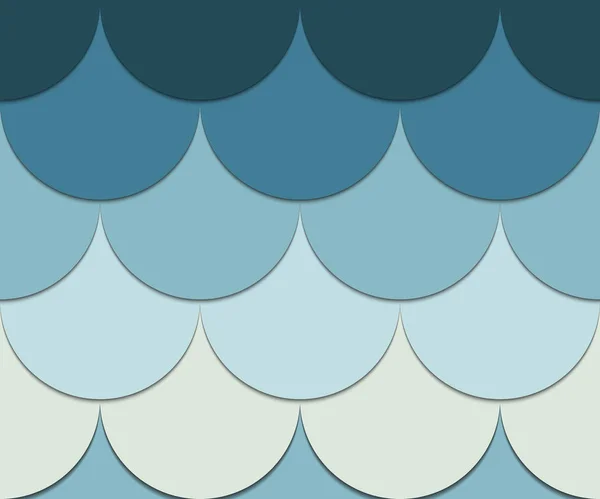 Patrón de sirena. Fondo abstracto azul. Decoración escamas de pescado ele Gráficos vectoriales