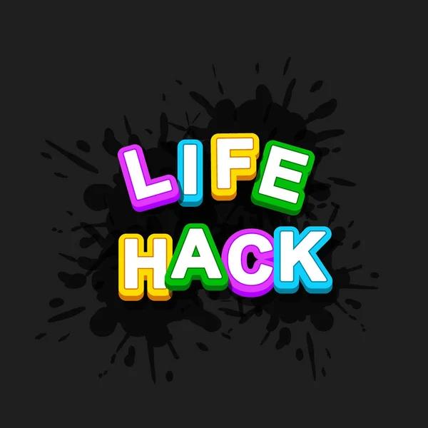 Life hack stamp. Vector illustration. Royalty Free Stock Vectors