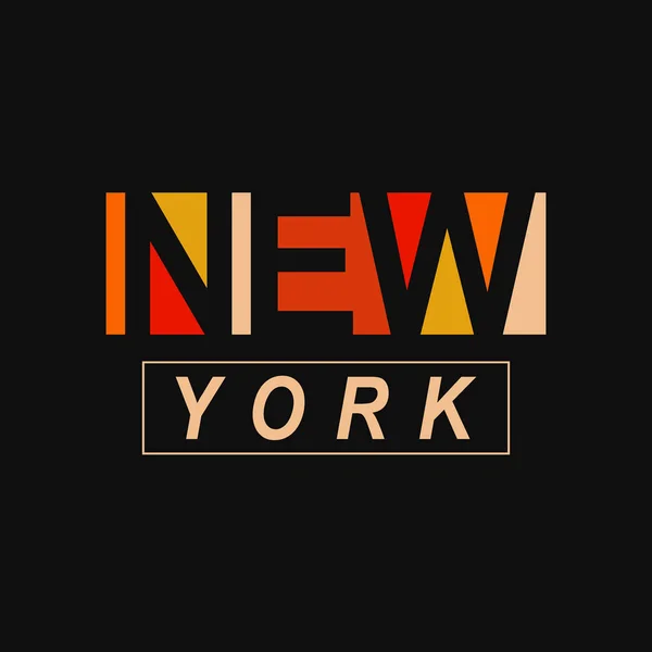 Ilustración vectorial con la frase "Nueva York". Puede ser utilizado para — Vector de stock